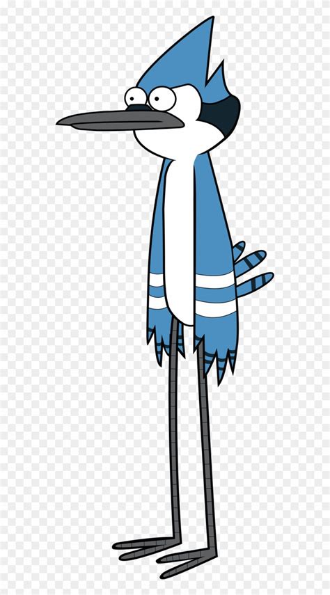 Mordecai Standing Vector By Renardfox Cartoon Network Regular Show Mordecai Hd Png Download