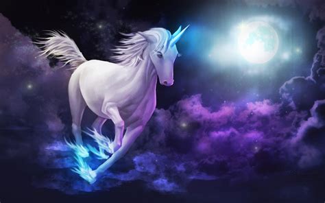 Select your favorite images and download them for use as wallpaper for your desktop or unicorn wallpapers. Unicorn Galloping Sky Clouds Full Moon Desktop Wallpaper Hd For Mobile Phones And Laptops ...