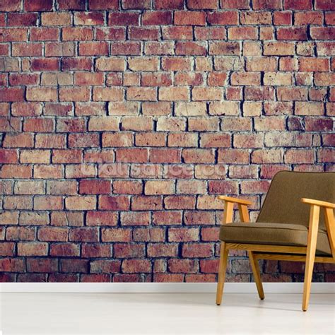 Beautiful Textured Brick Effect Wall Wallpaper Mural Wallsauce Us
