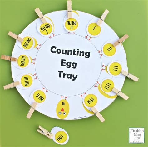 Number Recognition Counting Egg Tray