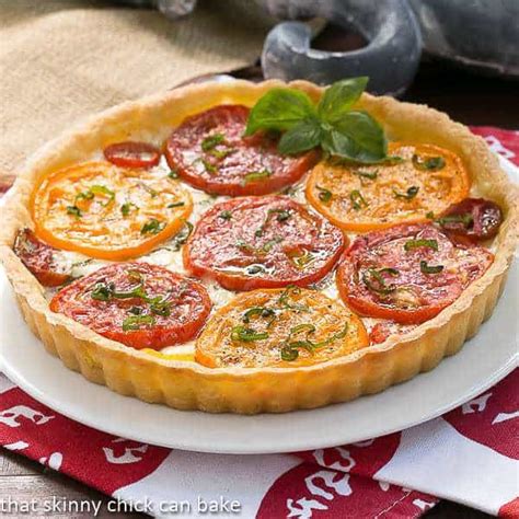 Preheat oven to 350 degrees f. Summer Tomato Tart - That Skinny Chick Can Bake
