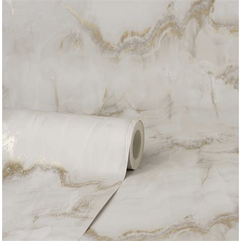 M1585 Aura Gold Marble Wallpaper By Crown