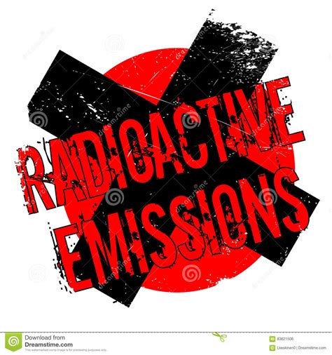 Stempel Der Radioaktiven Emissionen Stock Abbildung Illustration Von