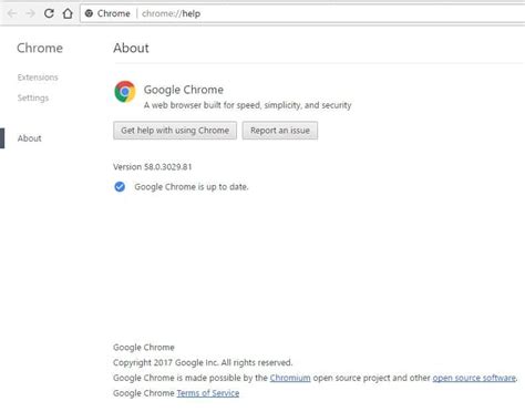 To update google chrome follow these step: Chrome not updating, Chrome is out of date: Update error ...