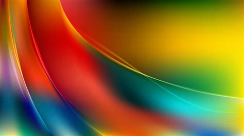Free Colorful Abstract Wavy Background Vector Graphic