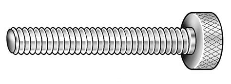 Grainger Approved Thumb Screw Knurled 14 28 Stl 2jhr1z0684