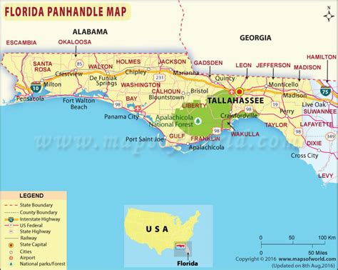 Florida Panhandle Map Map Of Florida Panhandle