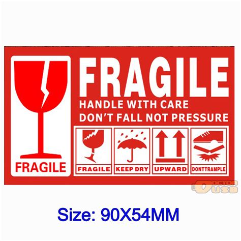 15.09.2020 · if you need free stickers for shipping and only have your thermal printer on hand, use this fragile stickers to print with your 4×6 thermal printers. Large 130X70mm Warning Fragile Lable Tag Handle with Care ...