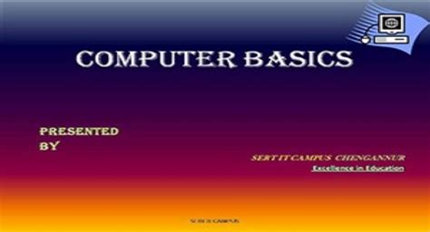 Free Download Computer Basics Powerpoint Presentation