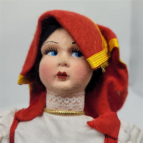 Lenci Style Magis Roma Vintage Girl Doll All Original Dressed For