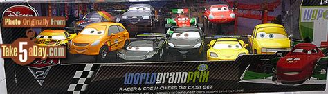 Disney Store Cars 2 Diecast World Grand Prix Racers And Crew Chiefs