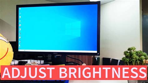 How To Adjust Dell Monitor Brightness E2417h Youtube