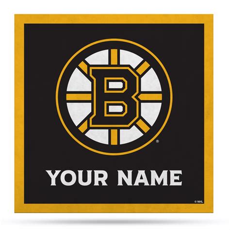 Officially Licensed Nhl Personalized 23 Felt Wall Banner Bruins