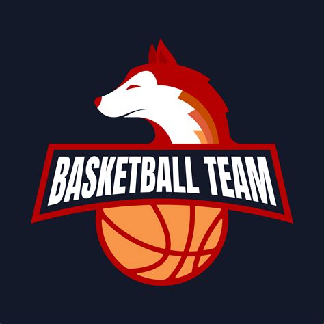 Fox Basketball Team Badge Mascot Design Logo Concept 199349 Vector Art