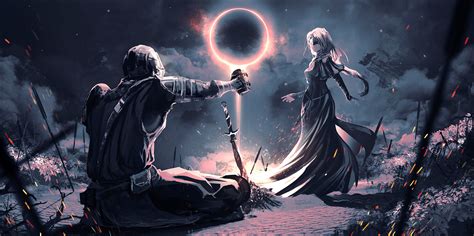 Rashed Alakroka Knight Women Dark Souls 3 Fantasy Art Sword
