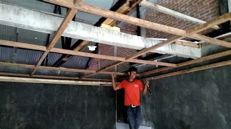 Cara Memasang Plafon Rangka Kayu Pemasangan Gypsum Sistem Rangka Gypsum