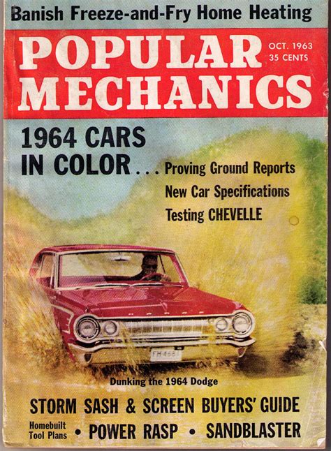 POPULAR MECHANICS magazine -1963 October | Popular mechanics, Popular ...