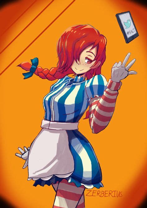 11 Best Fast Food As Anime Images Anime Wendy Anime Wendys Girl