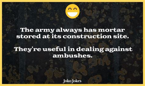 9 mortar jokes and funny puns jokojokes