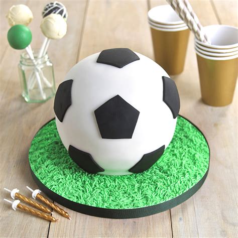 All sport themed cakes are handmade and designed to reflect a sport you are passionate about. Football Hemisphere Cake | Recipes | Lakeland