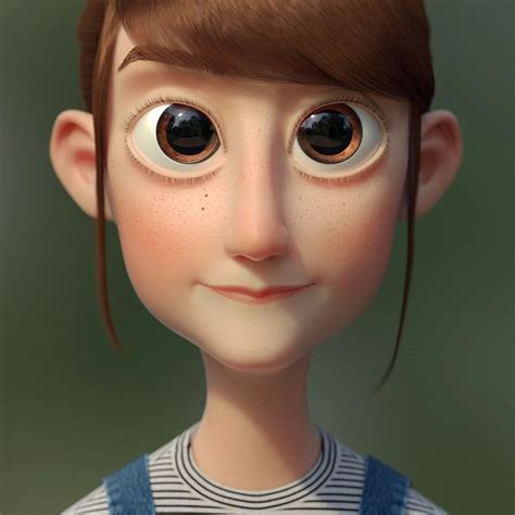 Girl 3d Character Animation 3d Model Character Female Character