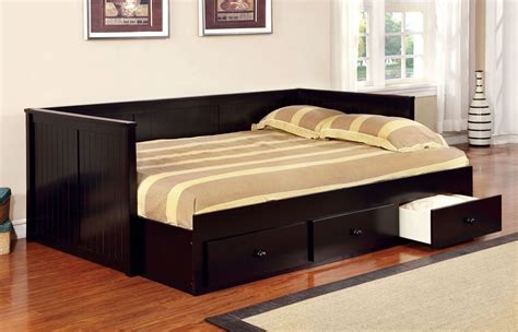 Wolford Black Full Size Storage Daybed From Furniture Of America