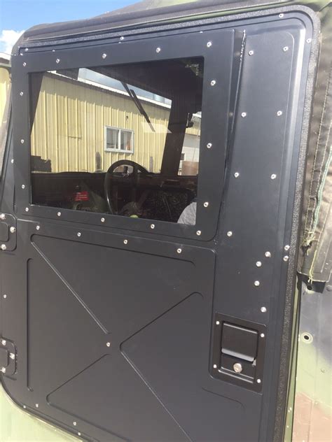 New Black Military Humvee X Doors 4 Hard Doors M998 M1038 M1025