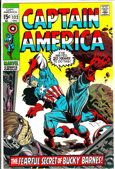 Captain America No 132 Cover 1970 Art By Marie Severin And Frank