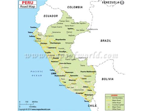 Buy Peru Road Map