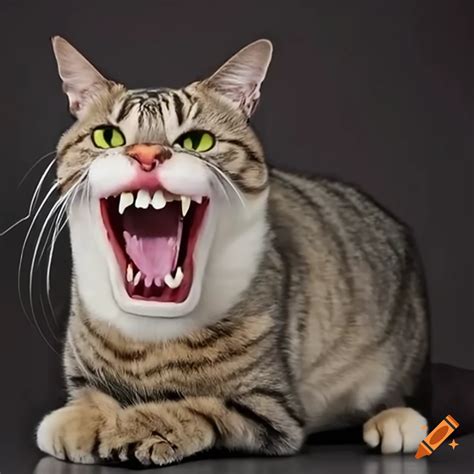 Photo Of A Cat With Funny Teeth On Craiyon