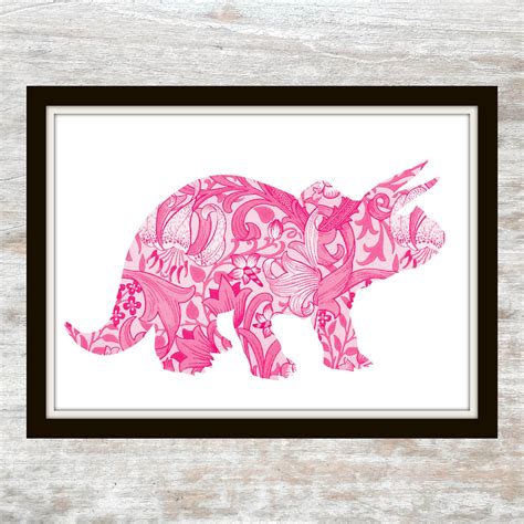 Pink Dino Printable - Pink Dinosaur Printable - Dino Printable - Dinosaur Printable - Pink ...