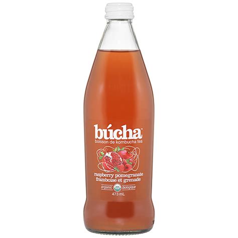 Bucha Kombucha Tea Raspberry Pomegranate 473ml London Drugs