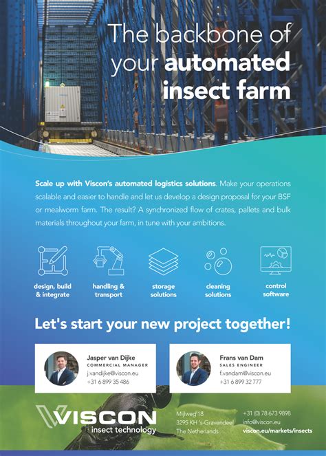 Viscon Insect Technology The Backbone Of Your Automated Insect Farm