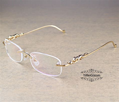 Cartier PanthÈre Metal Classic Rimless Eyeglasses Ct6384086 Yimeiglasses