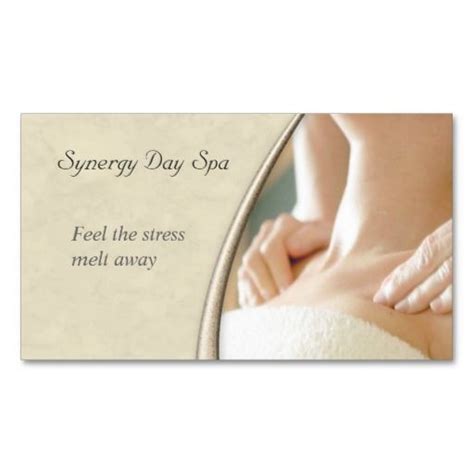 Elegant Massage Therapy Business Card Massage Therapy Business Cards Massage Business Spa