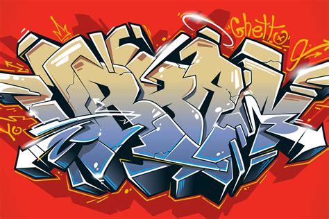 Urban Graffiti Vector Art 742830 Illustrations Design Bundles