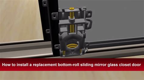 How To Install Renins Bottom Roll Bypass Sliding Mirror Closet Door
