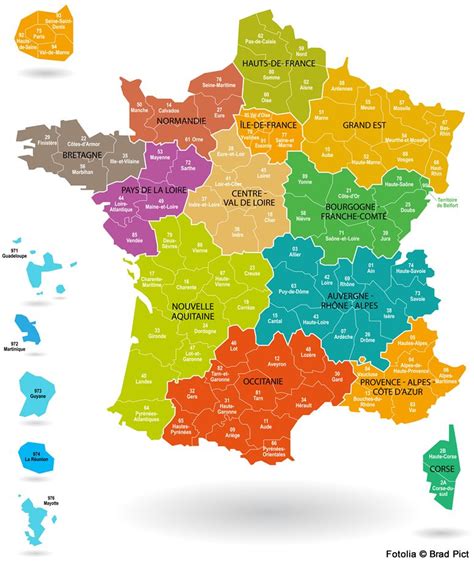 La France Et Ses 13 Régions France Map Map Regions Of France