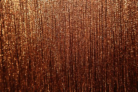 Stretch Tactel Fringe 30cm Copper Metallic Showtime Fabrics