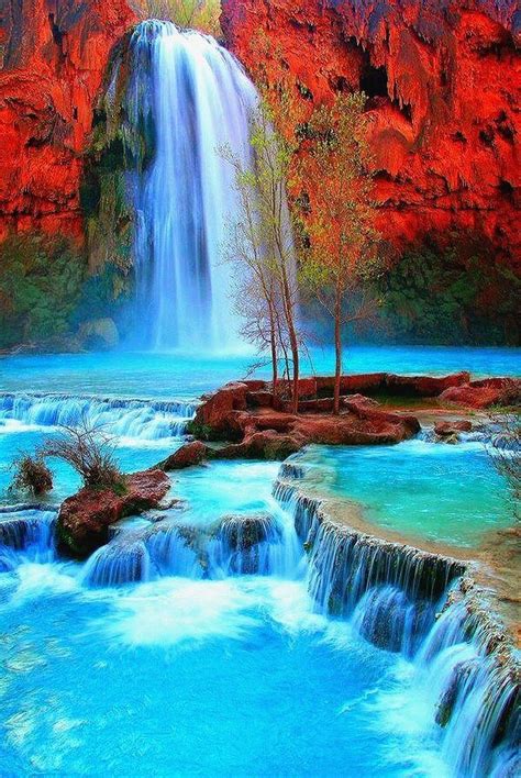 Beautiful Waterfalls Beautiful Landscapes Dream Vacations Vacation