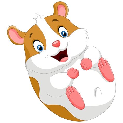 Premium Vector Cute Hamster Cartoon