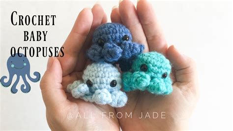Quick And Easy Crochet Baby Octopus No Sew Tutorial Step By Step