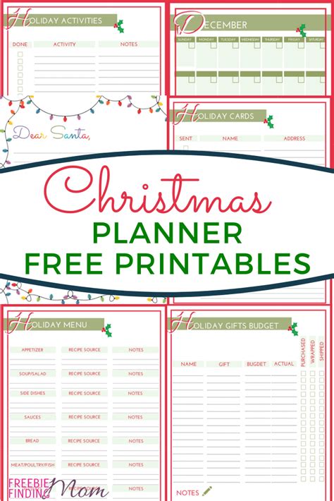 Free Christmas Planner Printables Printable Templates Wonderland