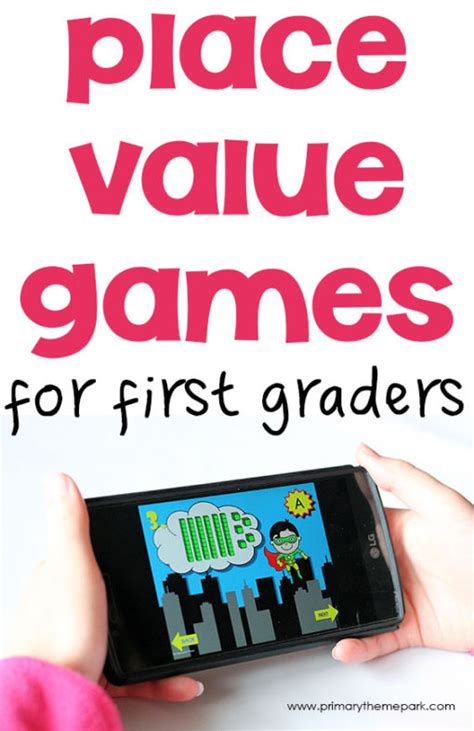 Place Value Games For First Grade Primary Theme Park