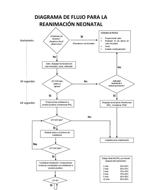 Diagrama De Flujo Para La ReanimaciÓn Neonatal Reparadodocx