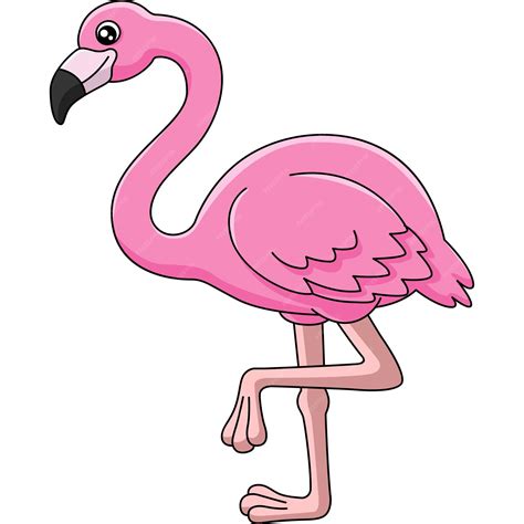 Premium Vector Flamingo Cartoon Clipart Vector Illustration