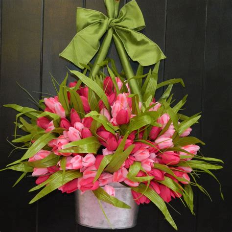 Spring Wreath Tulip Wreath Pink Wreath Easter Wreath | Etsy | Pink wreath, Spring wreath, Tulip ...