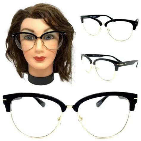 Womens Oversized Modern Retro Cat Eye Clear Lens Eye Glasses Large Purple Frame 1999 Picclick
