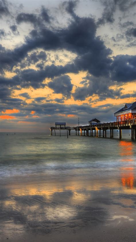 Free Download Wallpaper Pier Clearwater Florida Nature 1920x1200 For