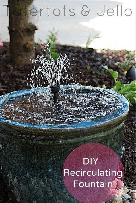 Make A Diy Recirculating Fountain For Your Yard Out Of A Pot Garden Diy